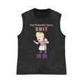 MBTI Shit Pure Cotton Wash-Dyed Sleeveless Tank Top