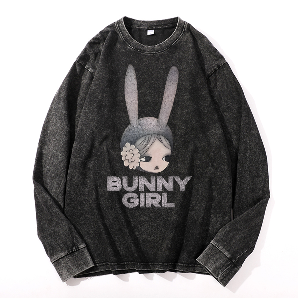 Aya Takano Vintage Cotton Wash Long-sleeve T-shirt