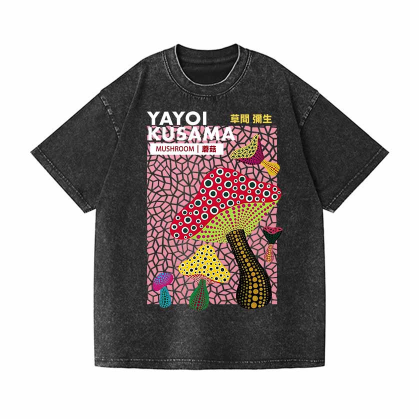 Yayoi Kusama Vintage Wash Japanese Design T-Shirt