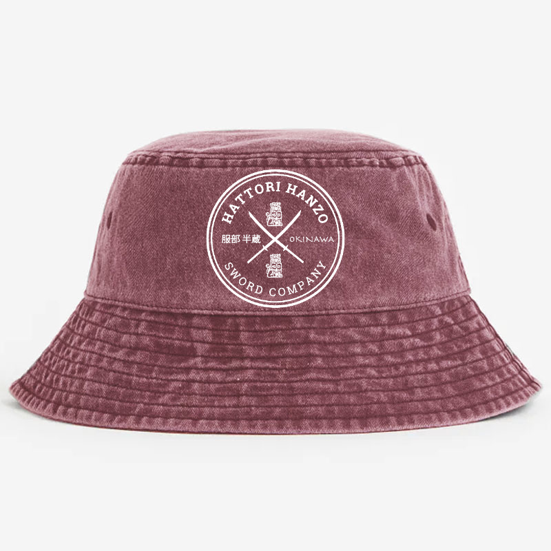 Hattori Hanzo Okinawa Sword Company ﻿Vintage 100% Cotton Bucket Hat