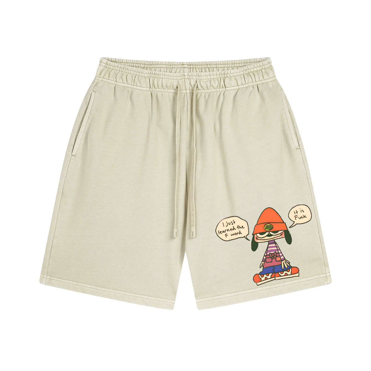 PaRappa the Rapper Vintage Pure Thick Cotton Shorts