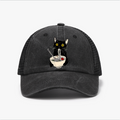 Ramen Cat Vintage Cotton Breathable Hat