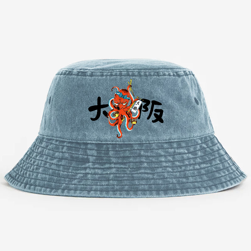 Osaka Takoyaki Vintage 100% Cotton Bucket Hat