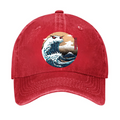 Ukiyoe Wave Vintage Cotton Cap