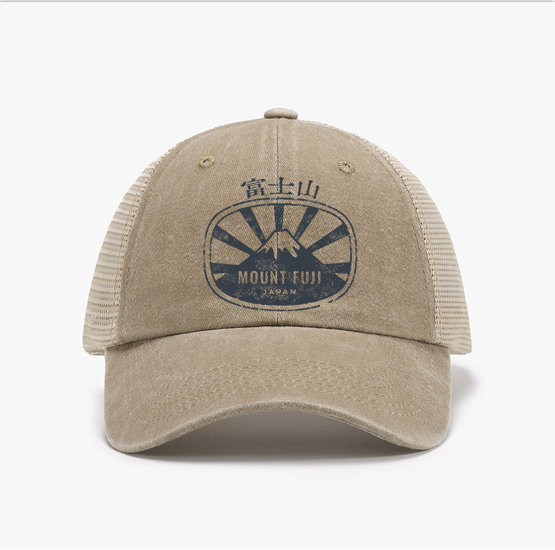 Fuji Mount Vintage Cotton Breathable Hat