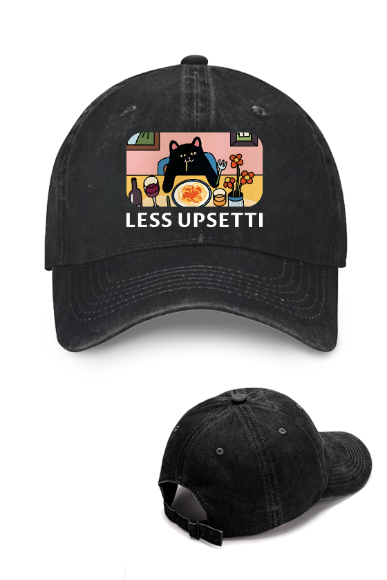 Spaghetti Cat Vintage Cotton Cap