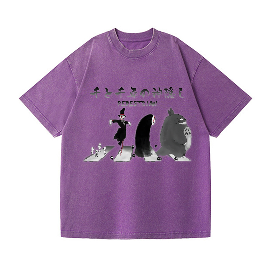 Ghibli Totoro No Face Kaonashi Vintage Wash Japanese Design T-Shirt
