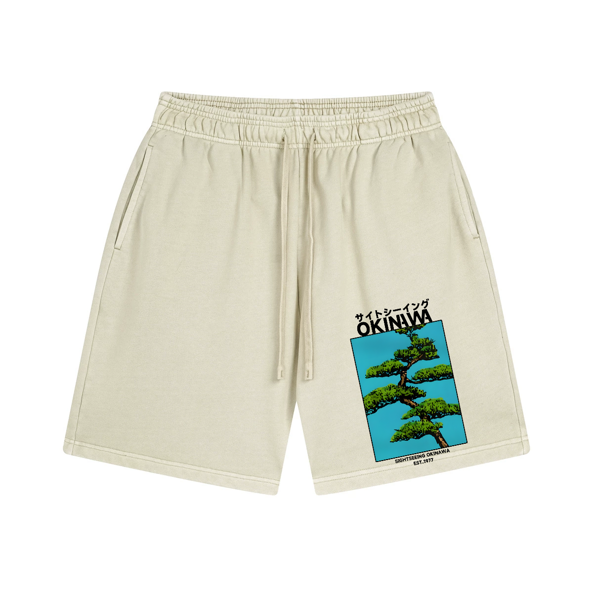 Okinawa Vintage Pure Thick Cotton Shorts