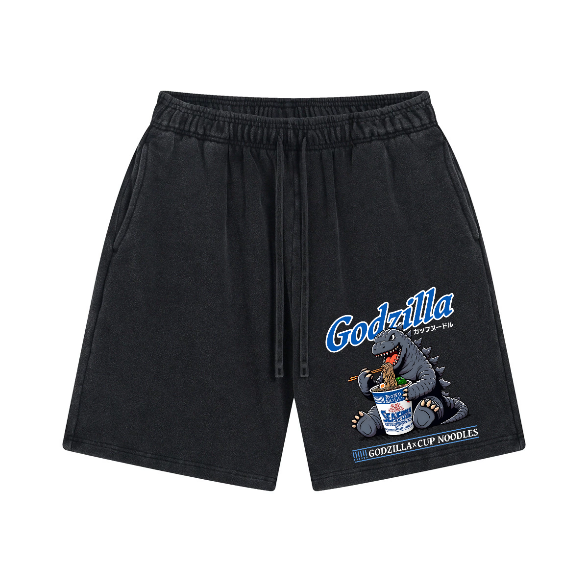 Cup Noodle Kaiju Vintage Pure Thick Cotton Shorts