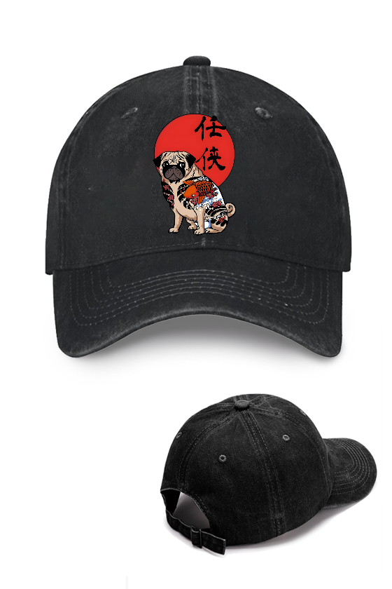 Dog Vintage Cotton Cap