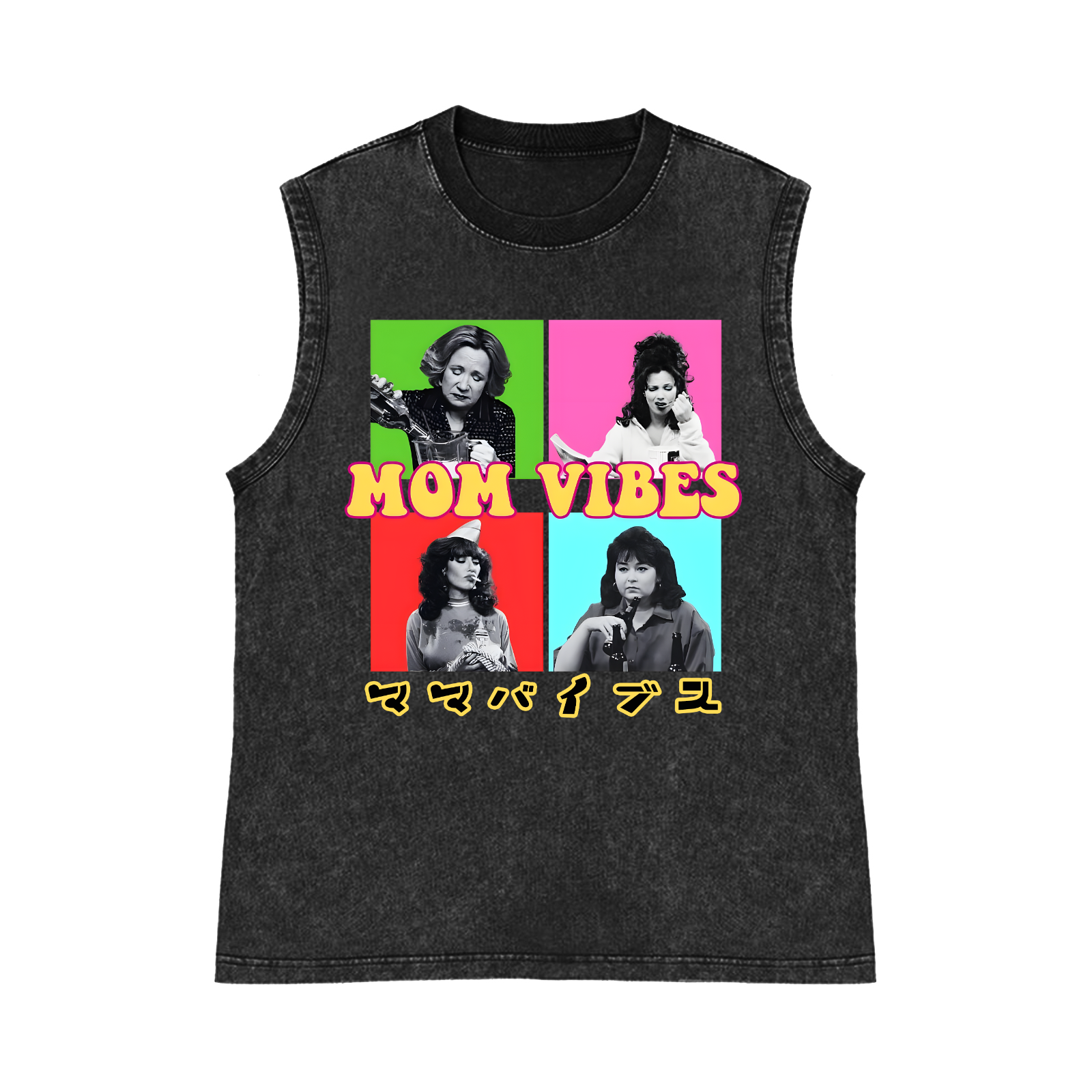 Mother's Day Pure Cotton Wash-Dyed Sleeveless Tank Top