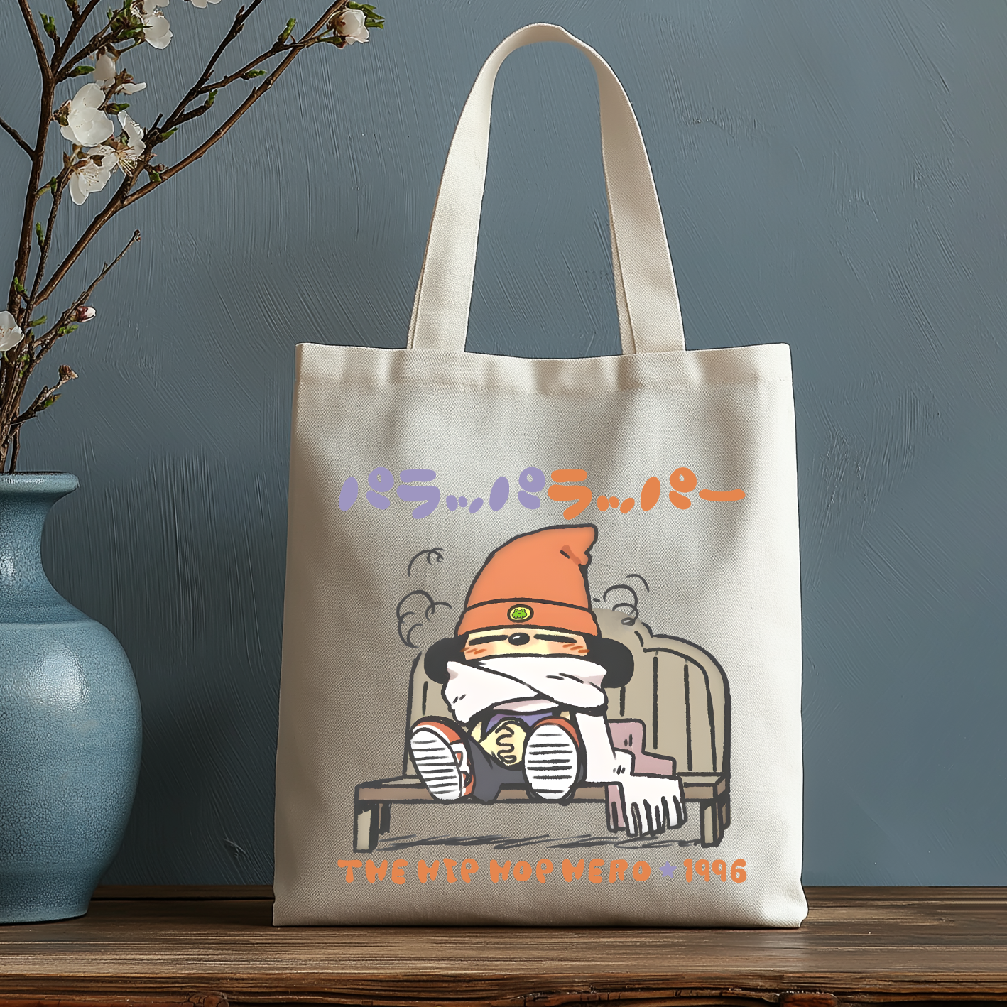 PaRappa the Rapper Japanese Style Canvas Tote Bag