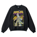 Kaiju Monster Vintage Cotton Blend Crewneck Sweatshirt