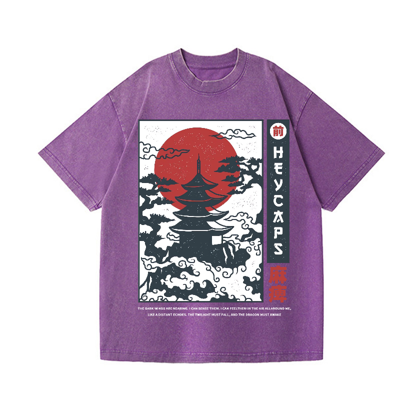 Vintage Wash Japanese Design T-Shirt