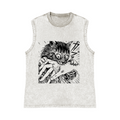 Cat Pure Cotton Wash-Dyed Sleeveless Tank Top