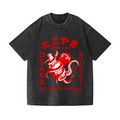 Osaka Dotonbori Octopus Vintage Wash Japanese Design T-Shirt