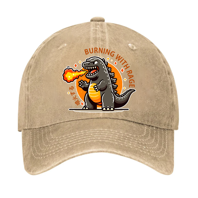 Burning Kaiju Vintage Cotton Cap