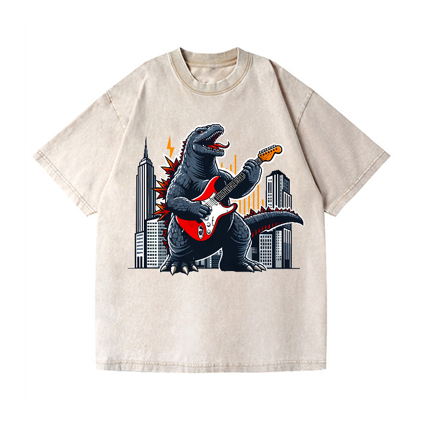 Rock Kaiju Vintage Wash Japanese Design T-Shirt