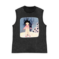 Aya Takano Pure Cotton Wash-Dyed Sleeveless Tank Top