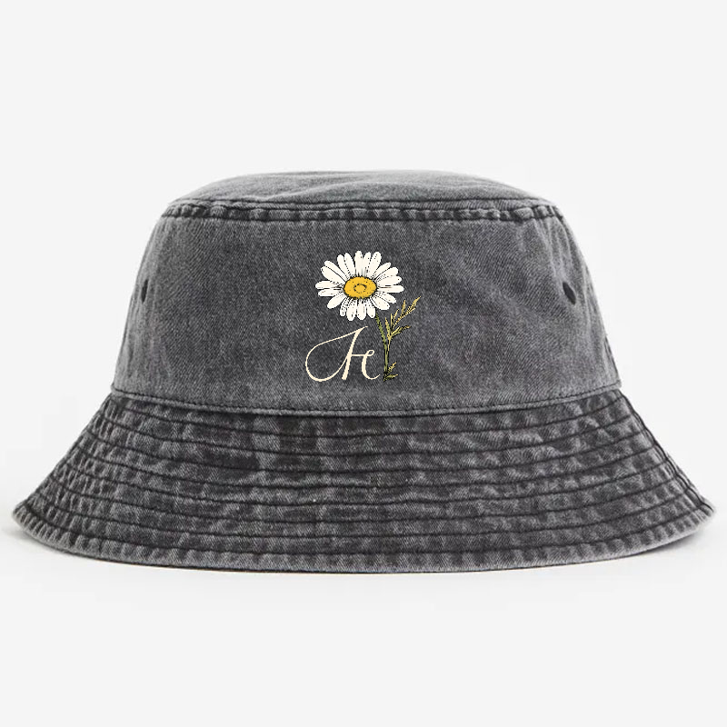 Chrysanthemums Vintage 100% Cotton Bucket Hat