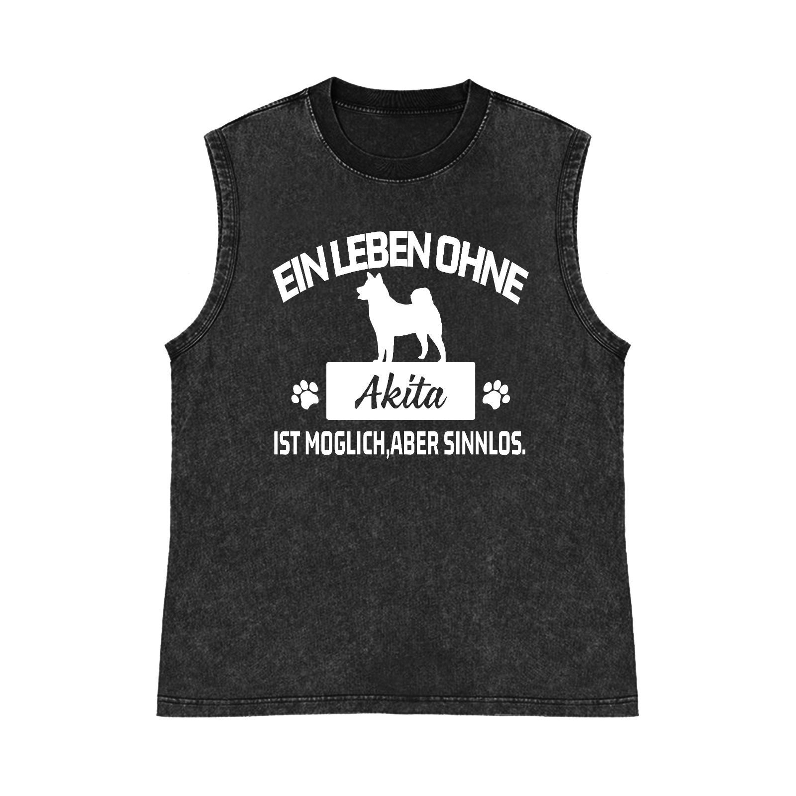 Akita Pure Cotton Wash-Dyed Sleeveless Tank Top