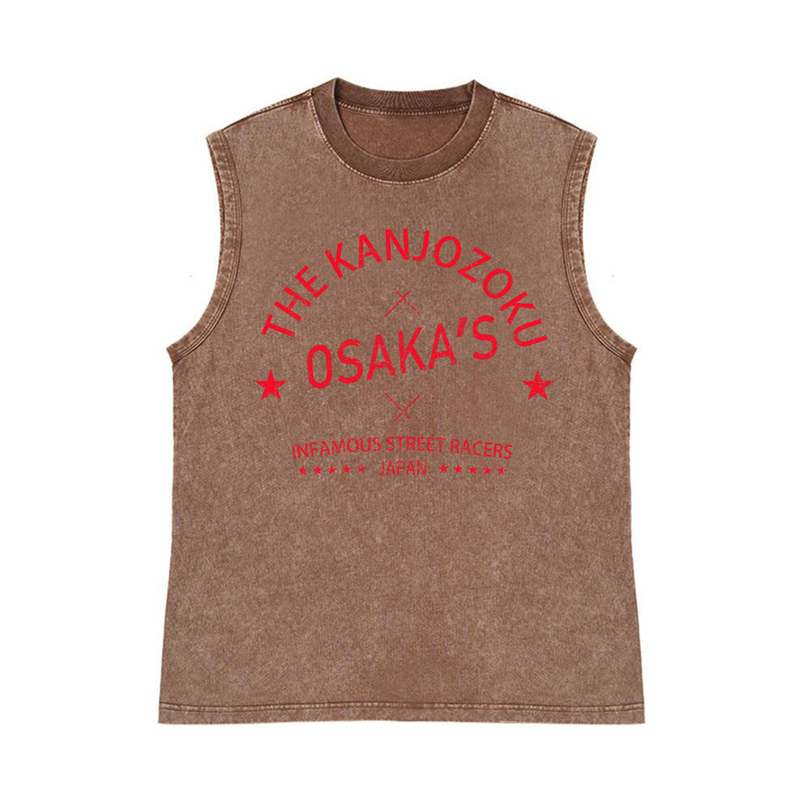 Osaka Pure Cotton Wash-Dyed Sleeveless Tank Top