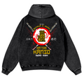 Okinawa Japan Hattori Hanzo Sushi Vintage Washed Cotton Back Art Hoodie
