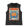 Octopus Pure Cotton Wash-Dyed Sleeveless Tank Top