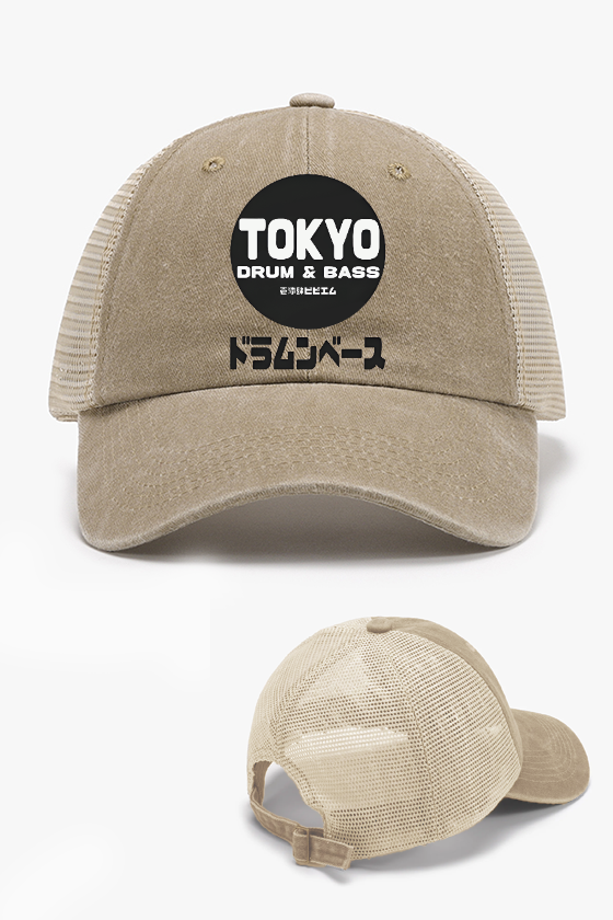 Tokyo Drum & Bass Vintage Cotton Breathable Hat