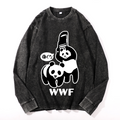 WWF Panda Vintage Cotton Wash Long-sleeve T-shirt