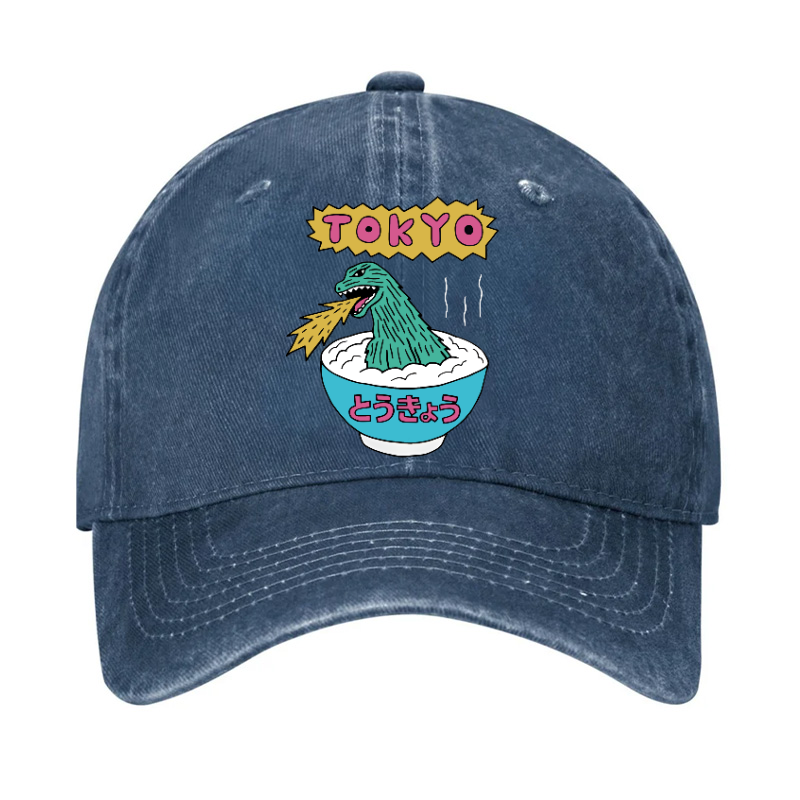 Kaiju The Monster Rice of Tokyo Vintage Cotton Hat