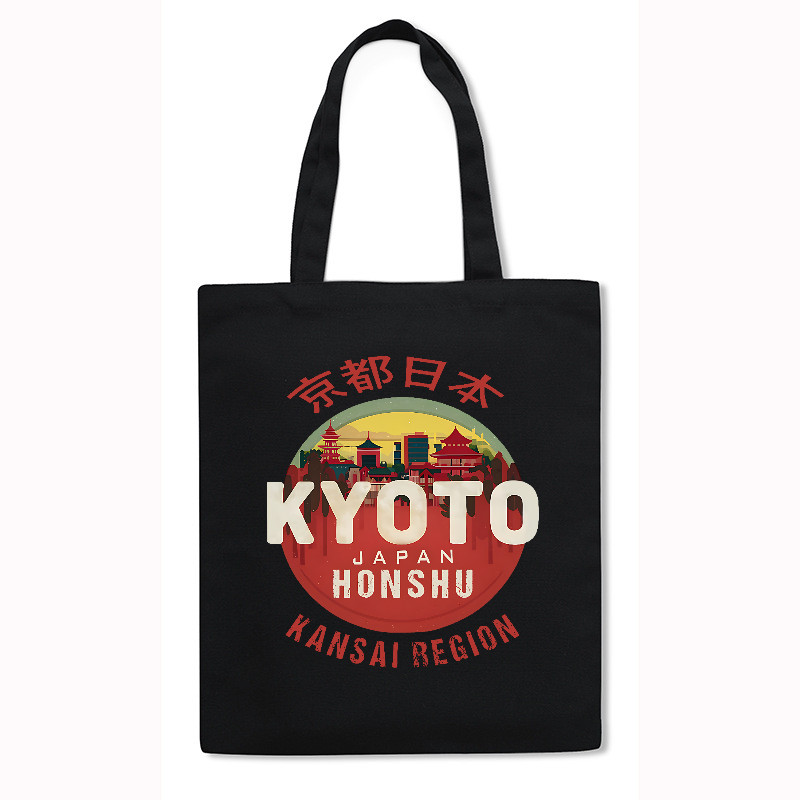 Kyoto Japan Honshu Kansai Region Japanese Style Canvas Tote Bag