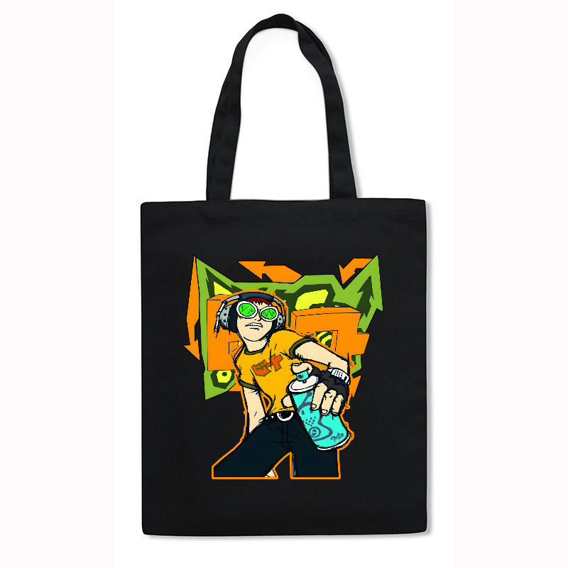 Jet Set Radio Japanese Style Canvas Tote Bag