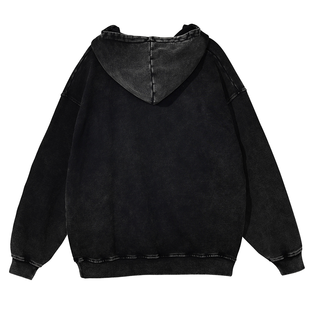 Octopus Vintage Washed Thick Cotton Hoodie