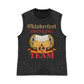 Oktoberfest Drinking Team Oktoberfest Drinking Team Pure Cotton Wash-Dyed Sleeveless Tank Top