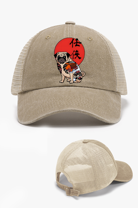 Dog Vintage Cotton Breathable Hat