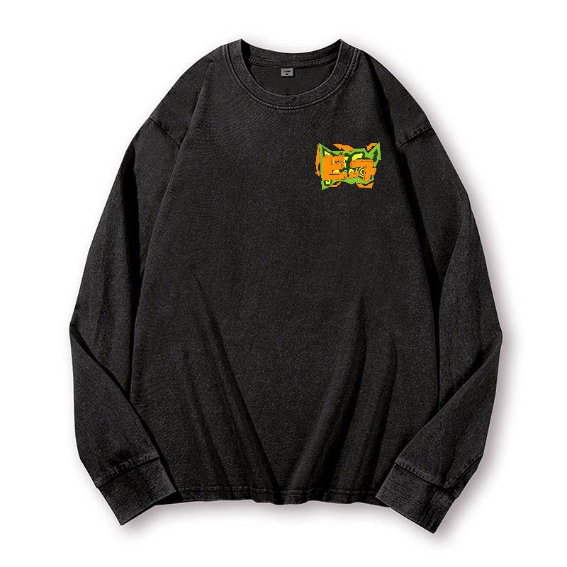 Jet Set Radio Vintage Washed Cotton Back Art Long-sleeve T-shirt