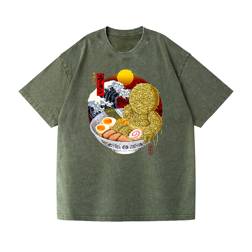 Ramen Yummy Vintage Wash Japanese Design T-Shirt