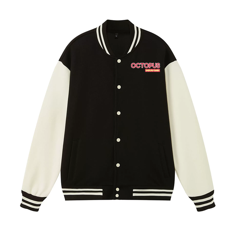 Bubble Bath Octopus Vintage Cotton Varsity Jacket
