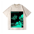 Cat Vintage Wash Japanese Design T-Shirt