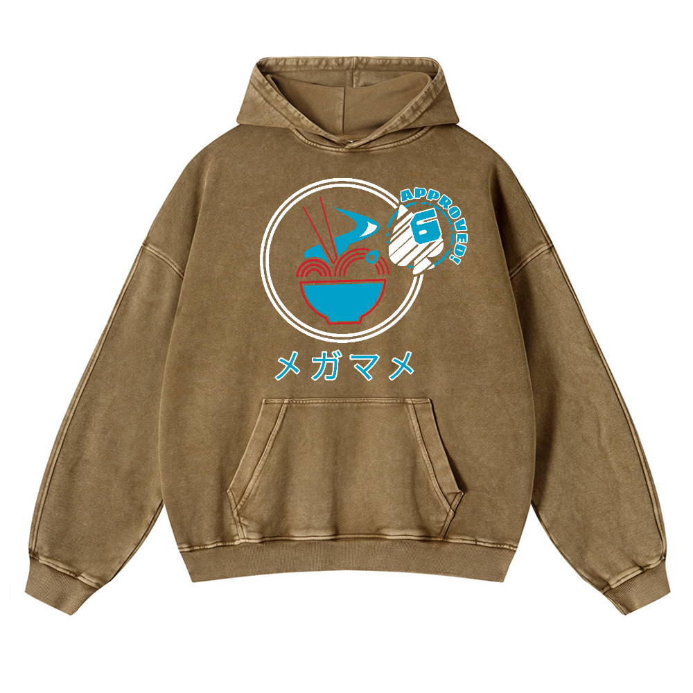 Ramen Vintage Washed Thick Cotton Hoodie