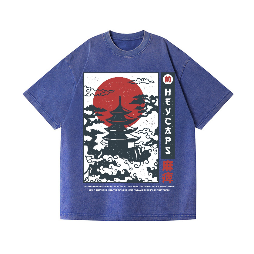 Vintage Wash Japanese Design T-Shirt