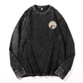Vintage Cotton Wash Crewneck Long-Sleeve T-Shirt