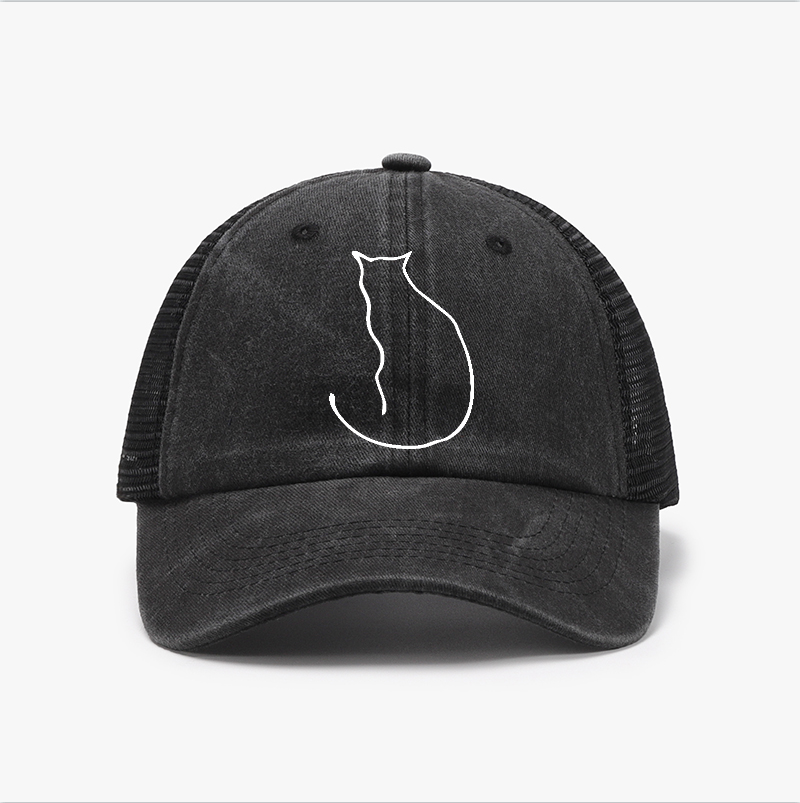 Mila Cat Vintage Cotton Breathable Hat