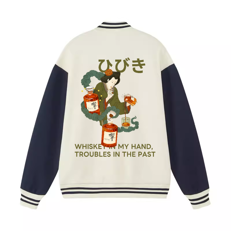 Hibiki Whisky Vintage Cotton Varsity Jacket
