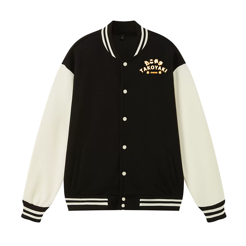 Takoyaki Octopus Vintage Cotton Varsity Jacket