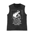 Capybara Pure Cotton Wash-Dyed Sleeveless Tank Top