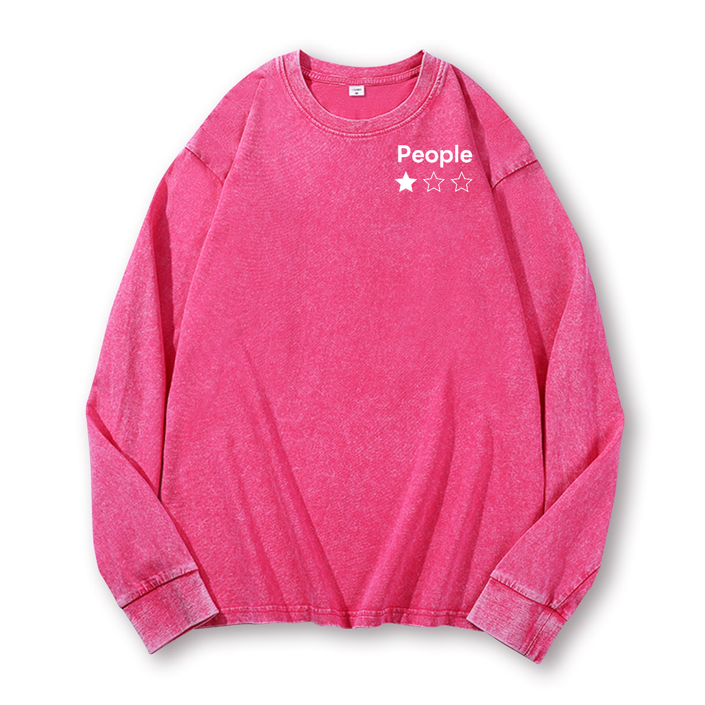 People Vintage Washed Cotton Back Art Long-sleeve T-shirt