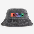 History Vintage 100% Cotton Bucket Hat