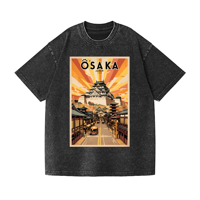 Osaka Vintage Wash Japanese Design T-Shirt